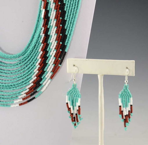 Navajo Beaded Necklace by Rena Charles