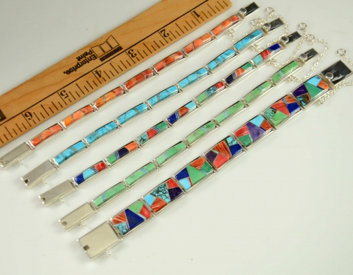 Navajo Inlay Bracelets by Earl Plummer