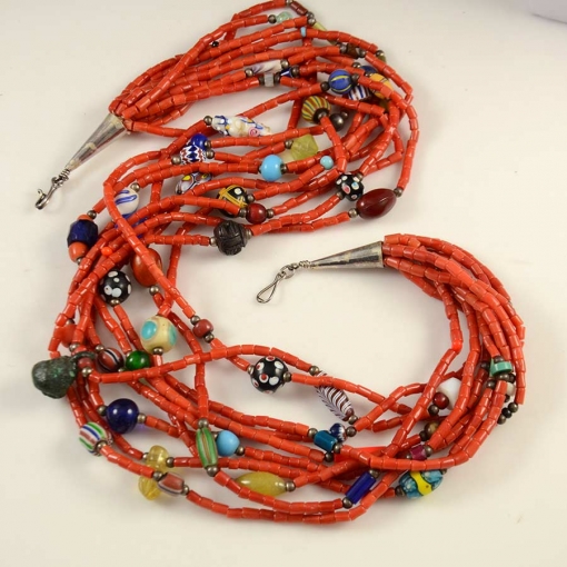 Coral Trade Bead Necklace