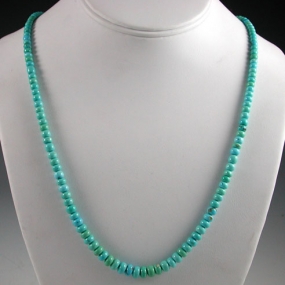Turquoise Bead Necklace by Cheryl Yestewa