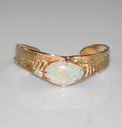 18kt Opal Gold Bracelet by Larry Vasquez