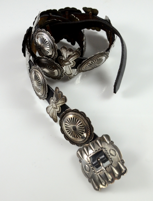 Silver Navajo Concho Belt by Roger Skeet, Jr., Sedona Indian Jewelry