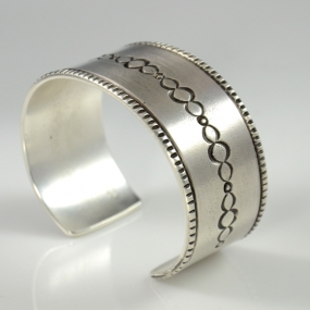 Silver Bracelet by Darryl Begay