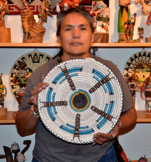 Navajo Basket by Sally Black, Sedona Indian Art
