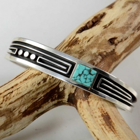 Albert Nells Navajo Turquoise Bracelet