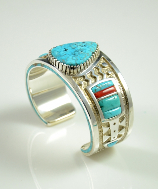 Silver Navajo Bracelet by Michael Perry