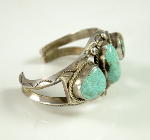 Sterling Silver #8 Turquoise Bracelet, Navajo Bracelet, Sedona Native American Jewelry, Sedona Turquoise Jewelry