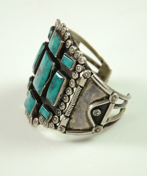 Blue Gem Turquoise Bracelet, Sedona Indian Jewelry, Sedona Native American Jewelry,Turquoise Jewelry
