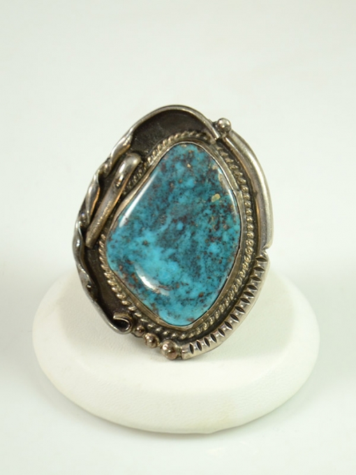 Navajo Bisbee Turquoise Ring, Sedona Native American Jewelry, Sedona Indian Art