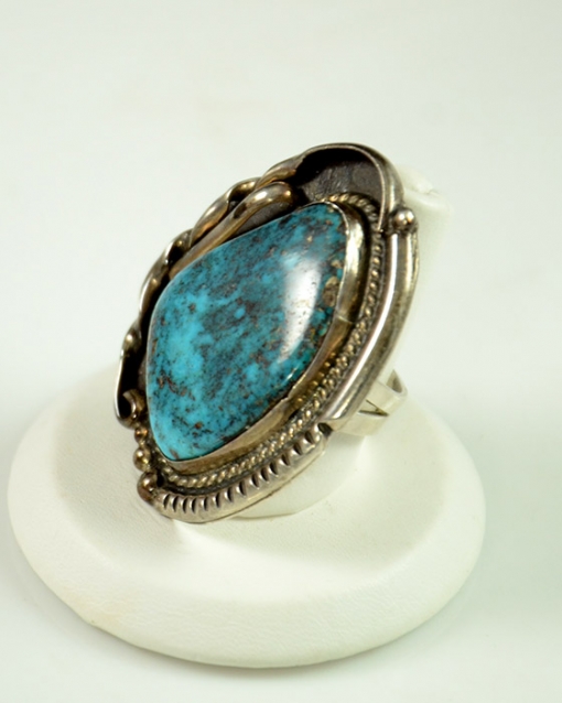 Navajo Bisbee Turquoise Ring, Sedona Native American Jewelry, Sedona Indian Art