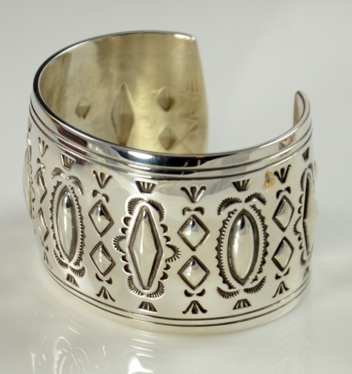 Silver Bracelet by Fidel Bahe, Navajo Bracelet, Navajo Silver Bracelet, Sedona Indian Jewelry, Sedona Native American Jewelry