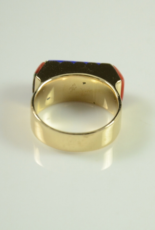 Gold Ring by Leo Yazzie, Sedona Indian Jewelry, Sedona Native American Jewelry