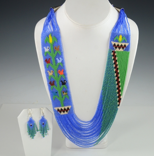 Beaded Necklace by Navajo Artist Rena Charles