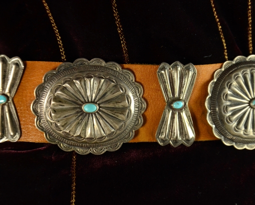Vintage Navajo Concho Belt, Concha Belt, Vintage Indian Jewelry, Flagstaff Indian Jewelry