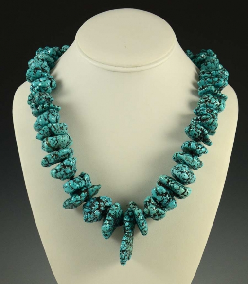Lone Mountain Turquoise Nugget Necklace