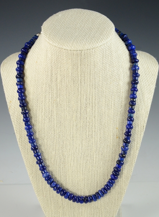 Handmade Lapis Beads by Raynard Lalo - Hoel's Indian Shop