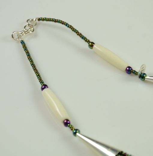 Navajo Beaded Necklace by Rena Charles, Flagstaff Indian Jewelry, Flagstaff Native American Art