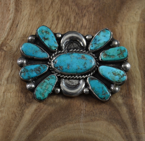 Vintage Zuni Turquoise pin, Flagstaff Native American Art, Flagstaff Turquoise Jewelry, Sedona Indian Jewelry
