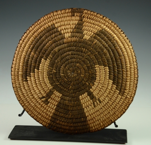 Vintage Pima Tray, Antique Pima Basket, Sedona Indian Art, Flagstaff Indian Art