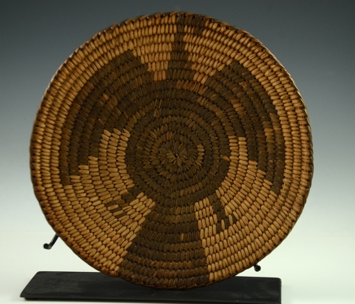 Vintage Pima Tray, Antique Pima Basket, Sedona Indian Art, Flagstaff Indian Art