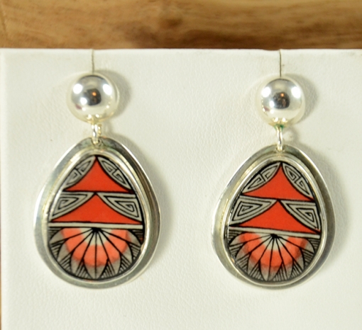Handmade Earrings by Navajo Artist, Allen Aragon