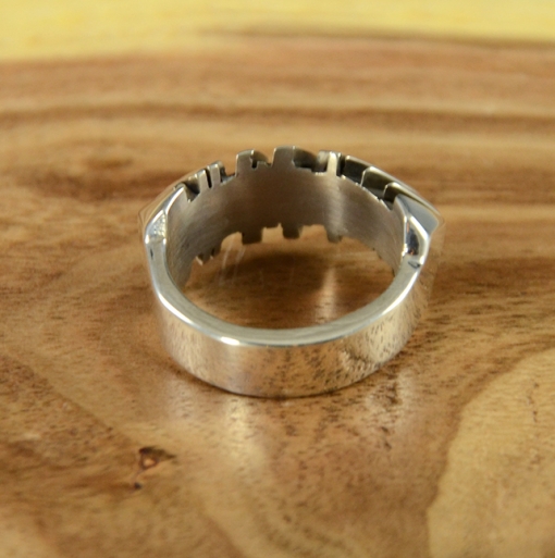 Silver Handmade Ring by Isaiah Ortiz, San Filipe Pueblo