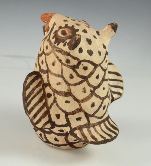 Vintage Zuni Pueblo Pottery Owl