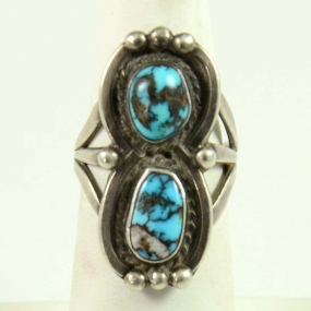 Navajo Silver and Turquoise Ring