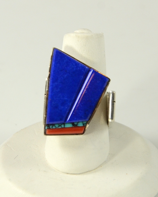 Silver and Lapis Ring by Richard Chavez