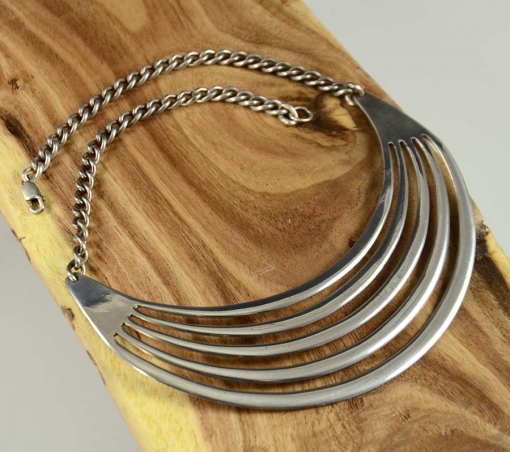 Navajo Necklace, Sterling Silver Necklace by Allen Kee
