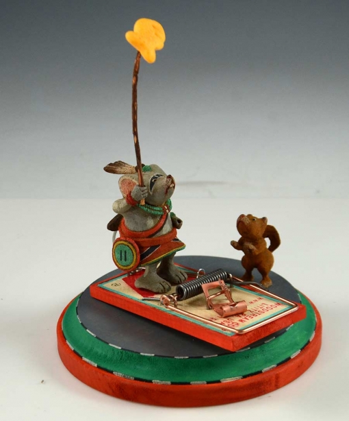 Mouse Warrior Kachina by Ted Pavatea, Hopi Kachina