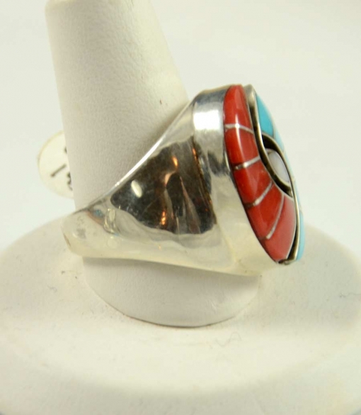 Zuni Inlay Ring by Amy Quandelacy
