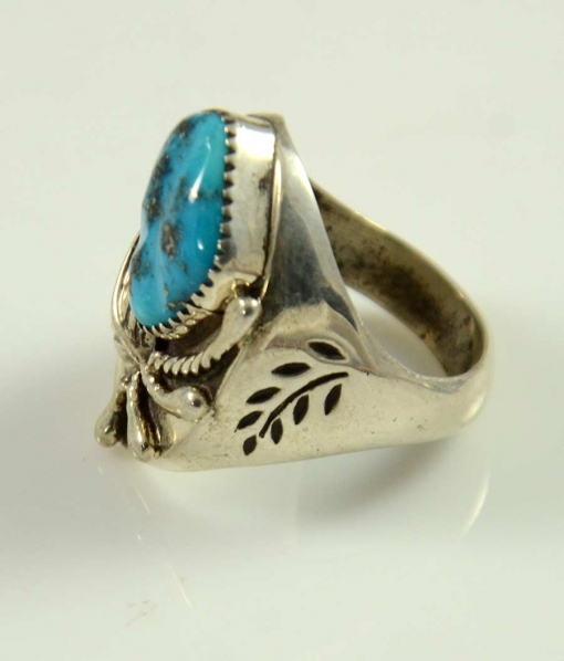 Navajo Morenci Turquoise Ring