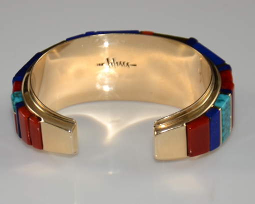 Charles Loloma 14kt Gold Hopi Bracelet