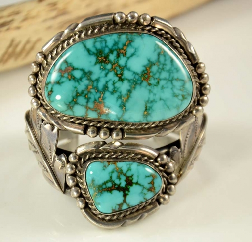 Navajo Blue Gem Turquoise Bracelet