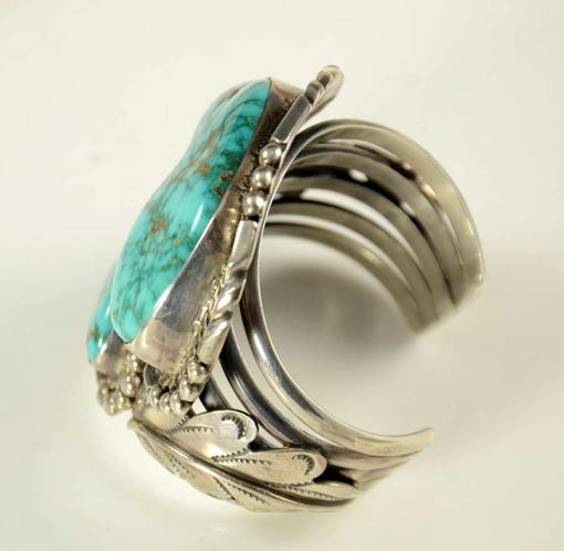 Navajo Blue Gem Turquoise Bracelet
