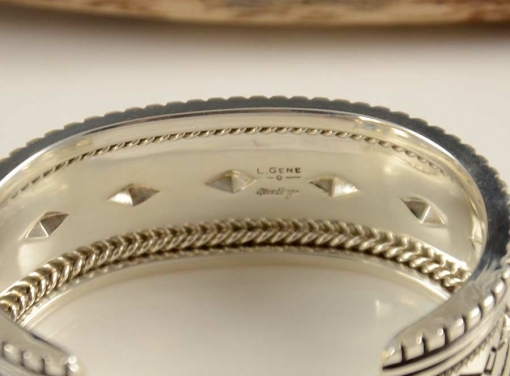 Leonard Gene Navajo Men's Sterling Silver Bracelet