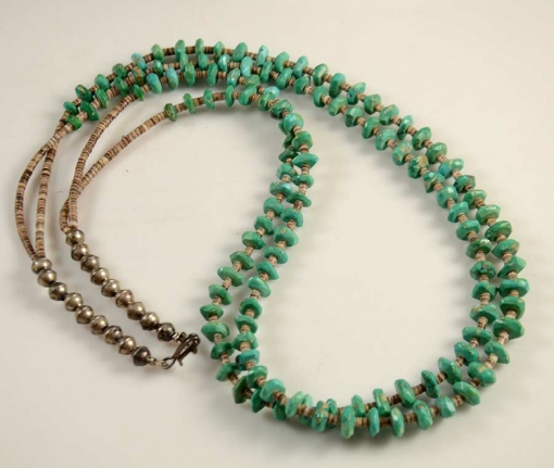 Vintage Santo Domingo Turquoise Nugget Necklace