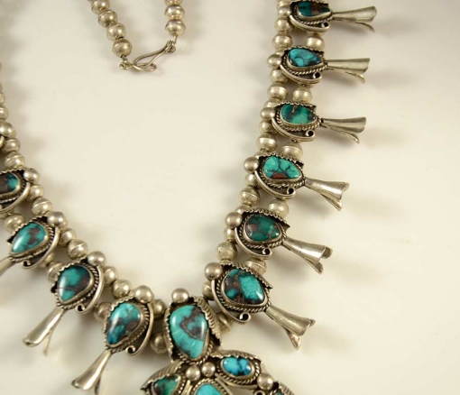Bisbee Squash Blossom Necklace Vintage