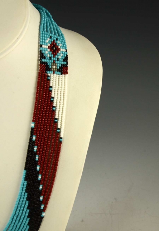 Beaded Navajo Necklace Earrings Rena Charles
