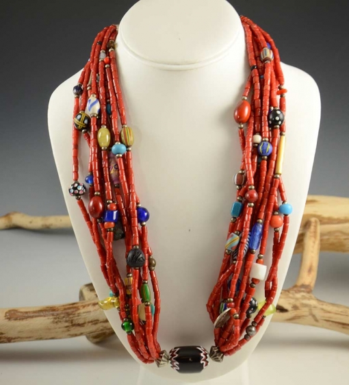 Coral Trade Bead Necklace