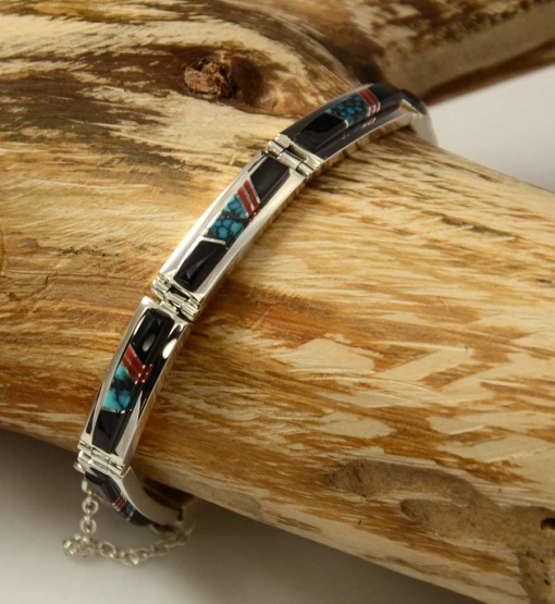 Earl Plummer Inlaid Bracelet Navajo