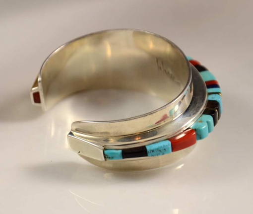 Charles Loloma Silver 14kt Gold Hopi Bracelet | Southwest Indian ...