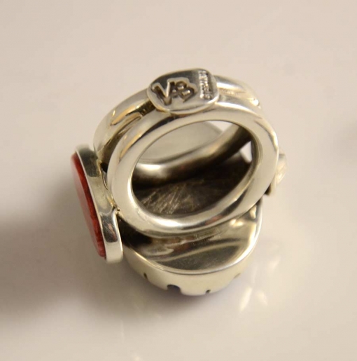 Vernon Begaye Lapis Navajo Silver Ring
