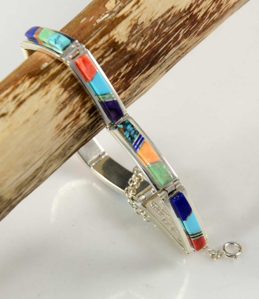 Earl Plummer Multi Stone Navajo Bracelet