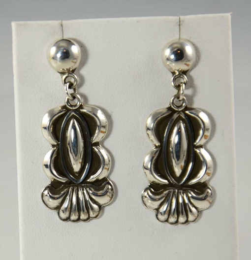 Stacey Gishal Navajo Silver Earrings