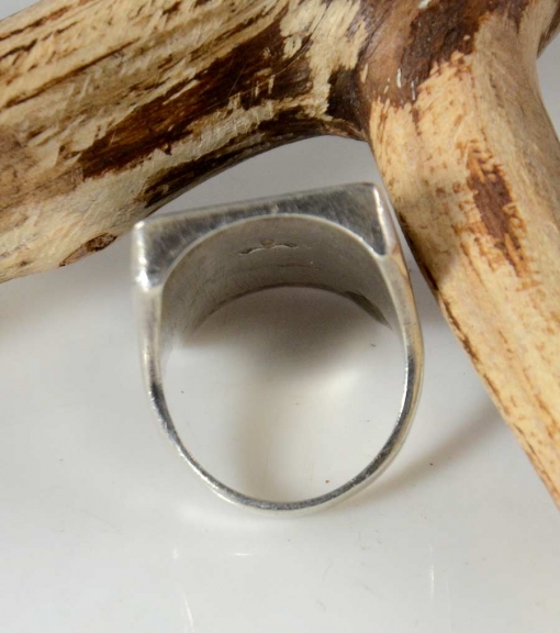 Vintage Zuni Silver Turquoise Ring Frank Vacit