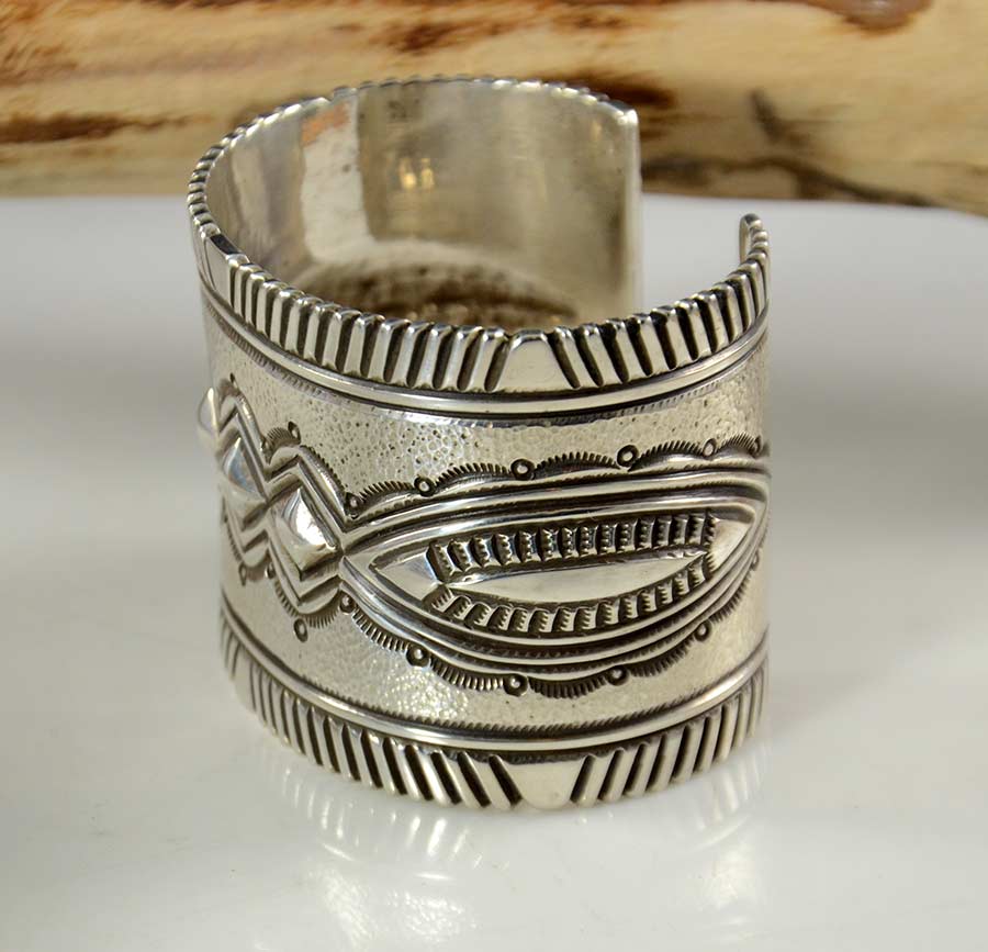 Edison Cummings Silver Navajo Cuff | Navajo Jewelry