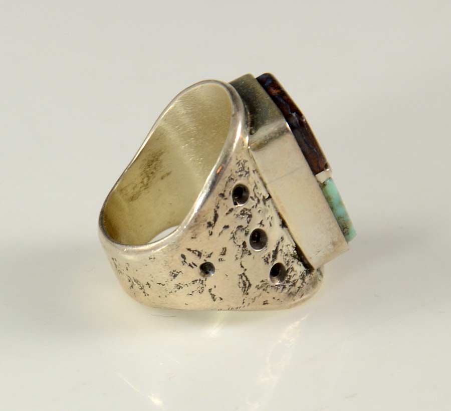 Vernon Begaye Navajo Turquoise Ring | Navajo Silver Ring