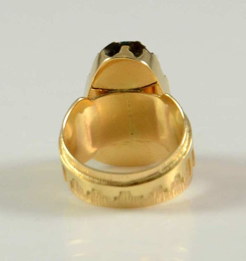 Dina Huntinghorse Bisbee 14kt Gold Ring | Hoel's Sedona